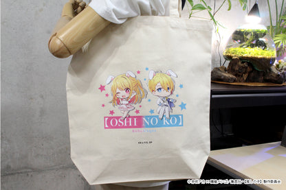 【推しの子】_ぷちちょこキャンバストートバッグ【アクア&ルビー】白ドレス