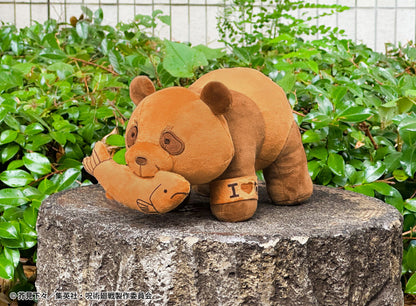 呪術廻戦_パンダの木彫り風ぬいぐるみ