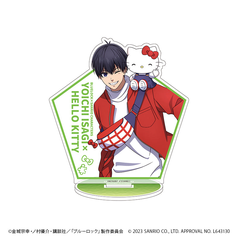ブルーロック×サンリオキャラクターズ_キャラアクリルフィギュア11/潔世一×ハローキティ　バストアップデザイン(描き下ろしイラスト)