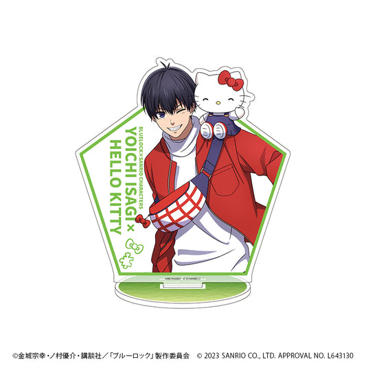 ブルーロック×サンリオキャラクターズ_キャラアクリルフィギュア11/潔世一×ハローキティ　バストアップデザイン(描き下ろしイラスト)