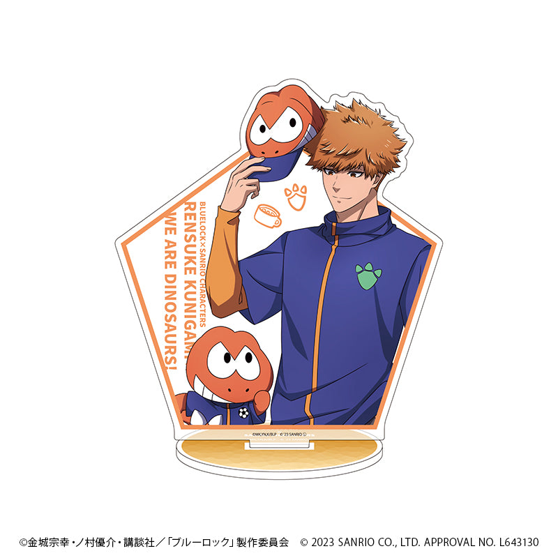 ブルーロック×サンリオキャラクターズ_キャラアクリルフィギュア13/國神錬介×ウィアーダイナソアーズ　バストアップデザイン(描き下ろしイラスト)