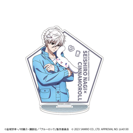 ブルーロック×サンリオキャラクターズ_キャラアクリルフィギュア16/凪誠士郎×シナモロール　バストアップデザイン(描き下ろしイラスト)