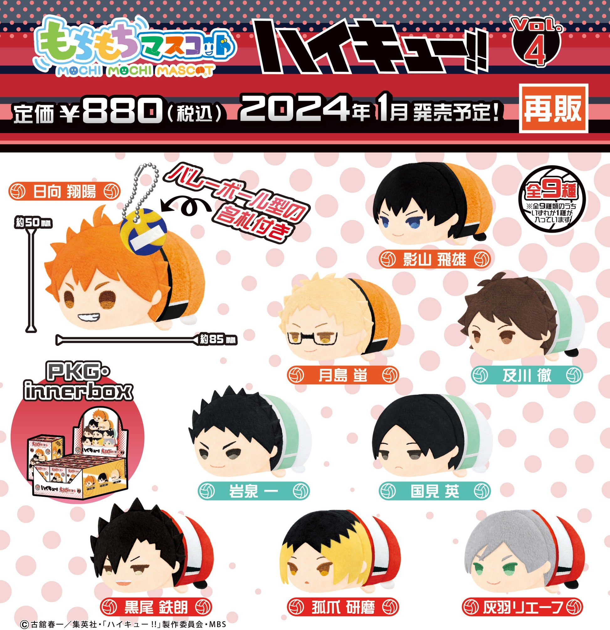 ハイキュー!!_もちもちマスコット Vol.4 1BOX
