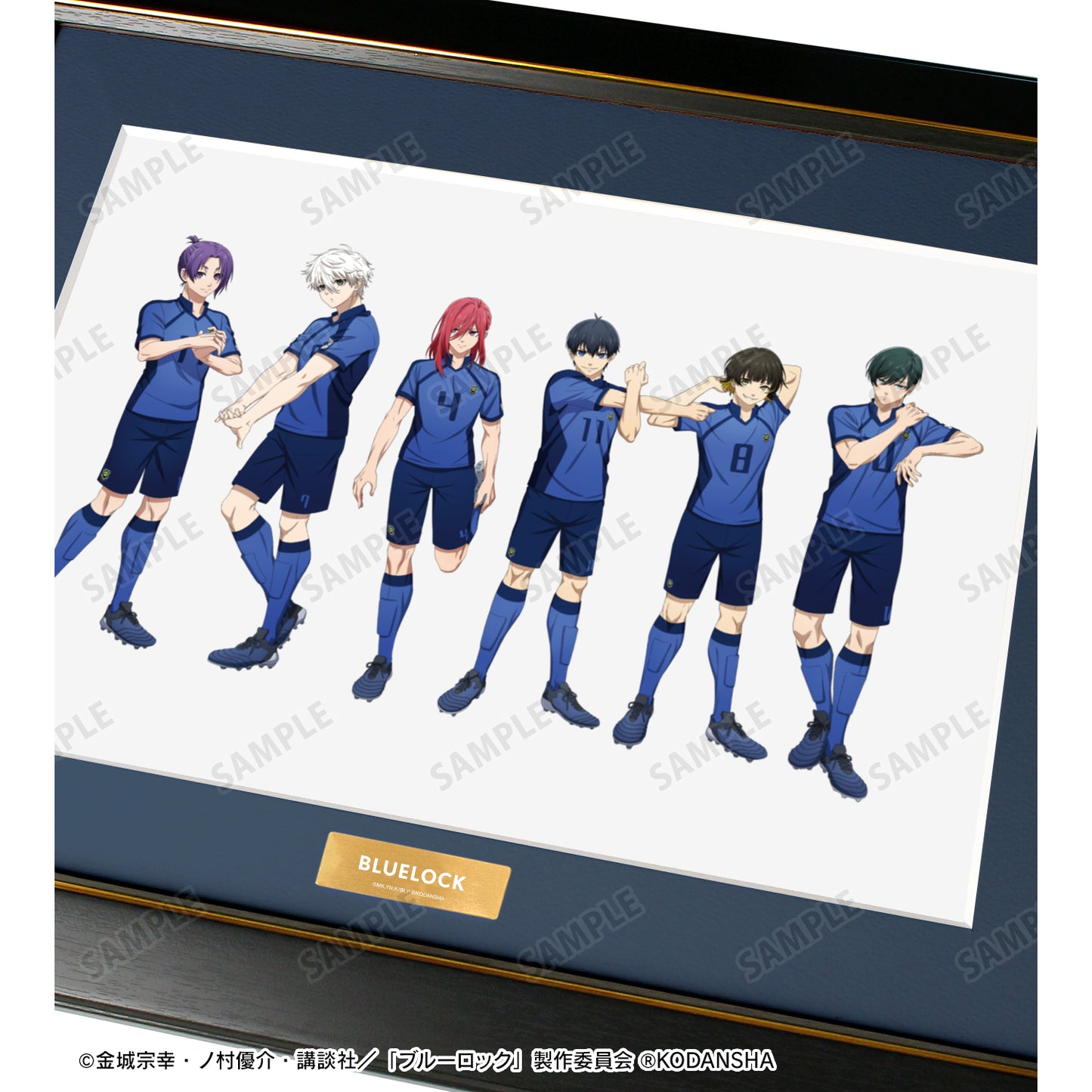 ブルーロック_描き下ろしイラスト 集合 試合前の準備中ver. キャラファイングラフ