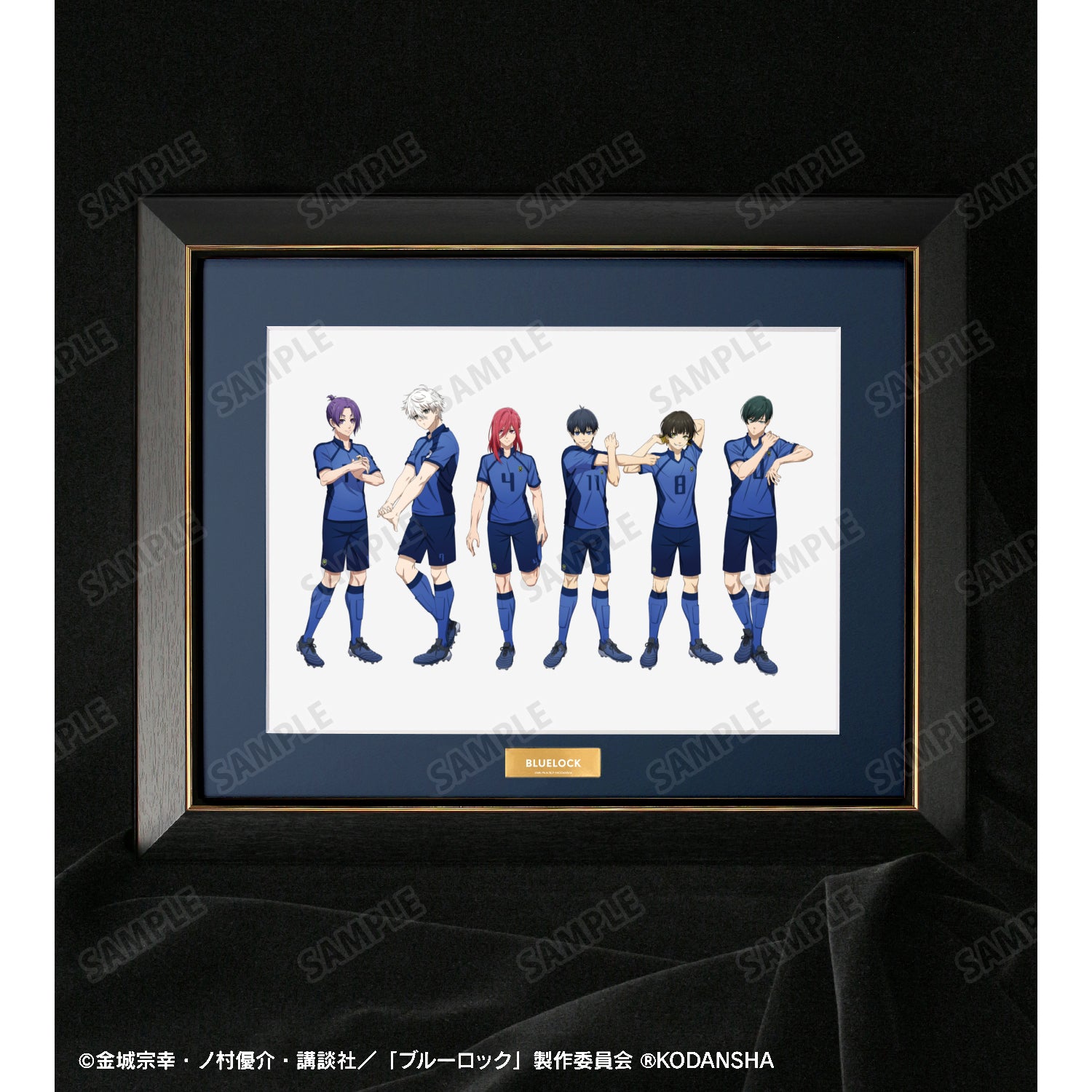 ブルーロック_描き下ろしイラスト 集合 試合前の準備中ver. キャラファイングラフ