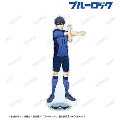 ブルーロック_描き下ろしイラスト 潔 世一 試合前の準備中ver. 特大アクリルスタンド