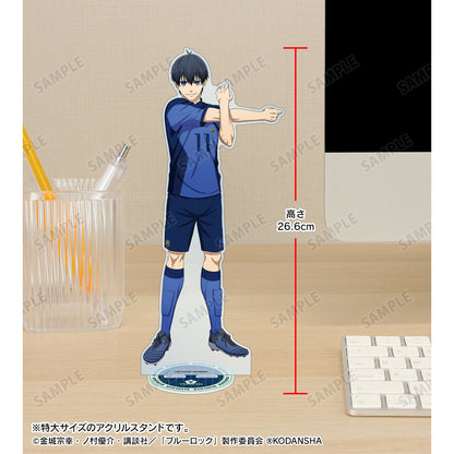 ブルーロック_描き下ろしイラスト 潔 世一 試合前の準備中ver. 特大アクリルスタンド