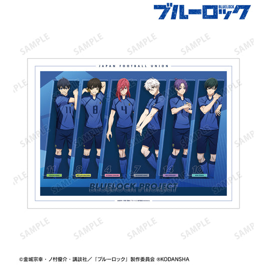 ブルーロック_描き下ろしイラスト 集合 試合前の準備中ver. A3マット加工ポスター