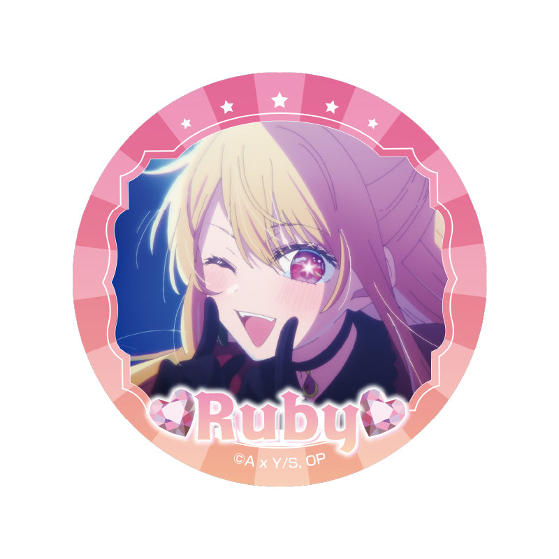 【推しの子】_グリッター缶バッジ(ルビー)