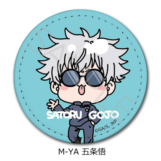呪術廻戦 -懐玉・玉折-_第2弾 レザーバッジ(丸形) Mocho-YA 五条悟