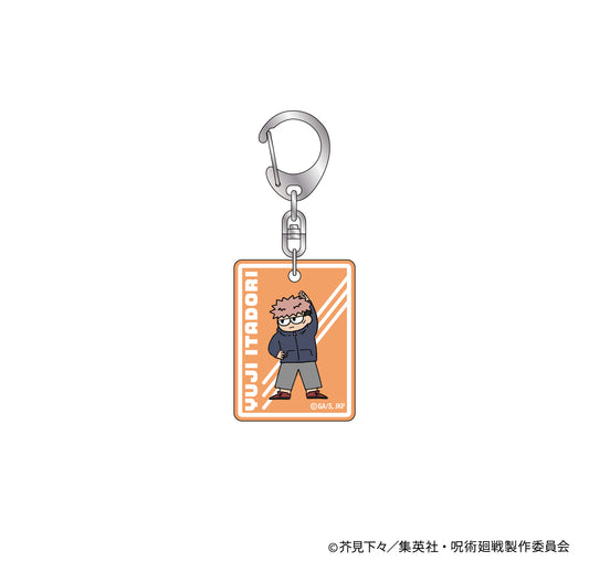 呪術廻戦_ジロリラバー塗装アクリルキーホルダー~体操ver~(虎杖 悠仁)