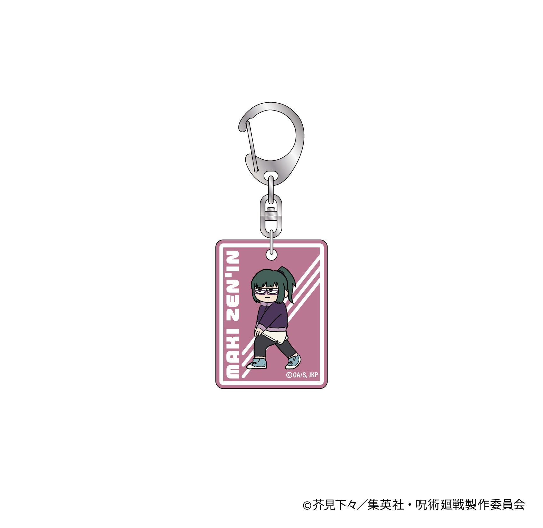 呪術廻戦_ジロリラバー塗装アクリルキーホルダー~体操ver~(禪院 真希)