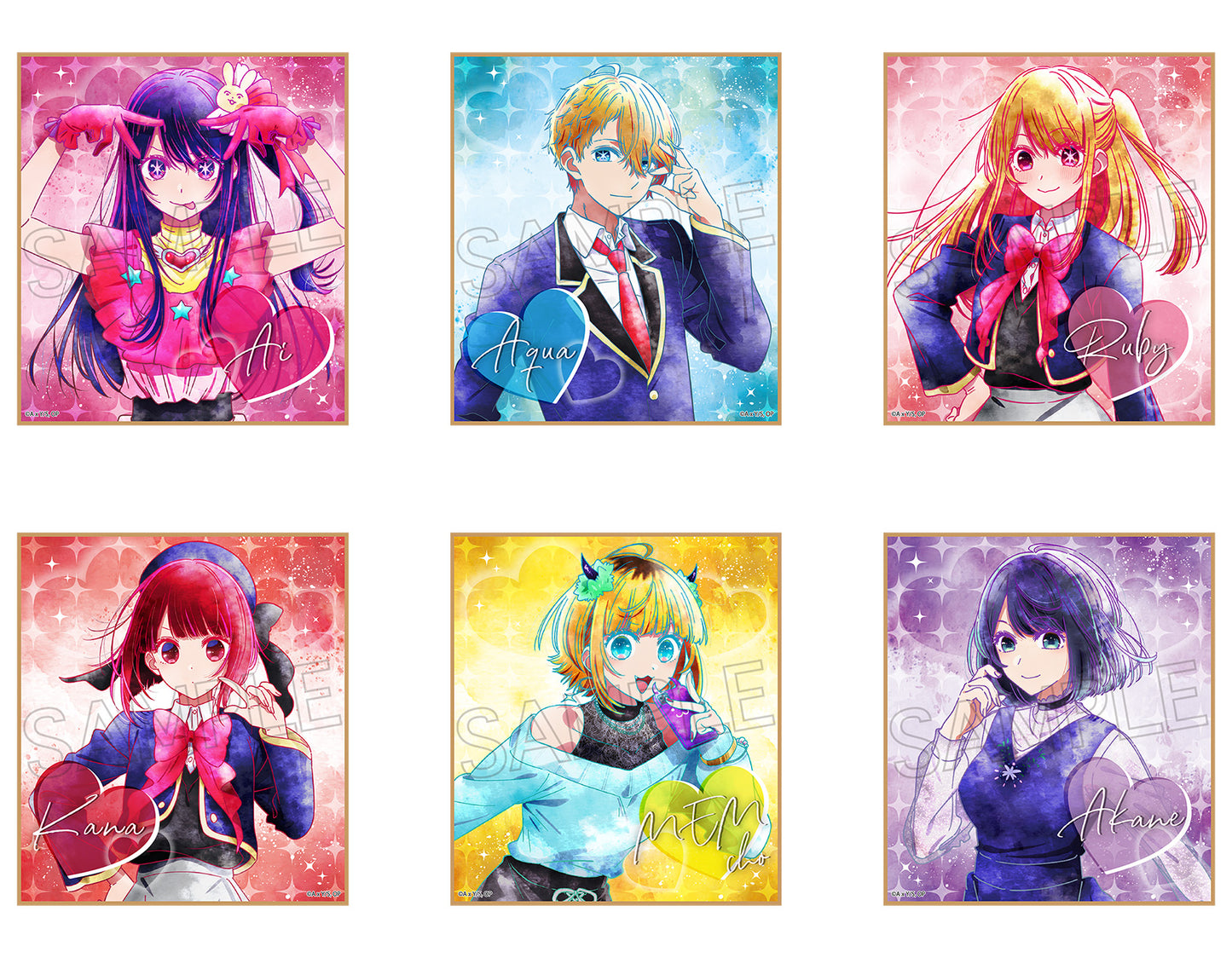 【推しの子】_ウェットカラーシリーズ トレーディング色紙 1BOX