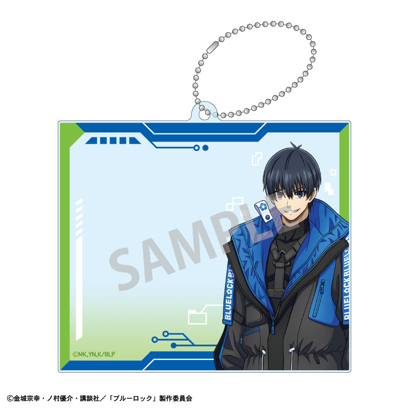 ブルーロック_フォトフレームキーホルダー_潔 世一_サイバーパンク