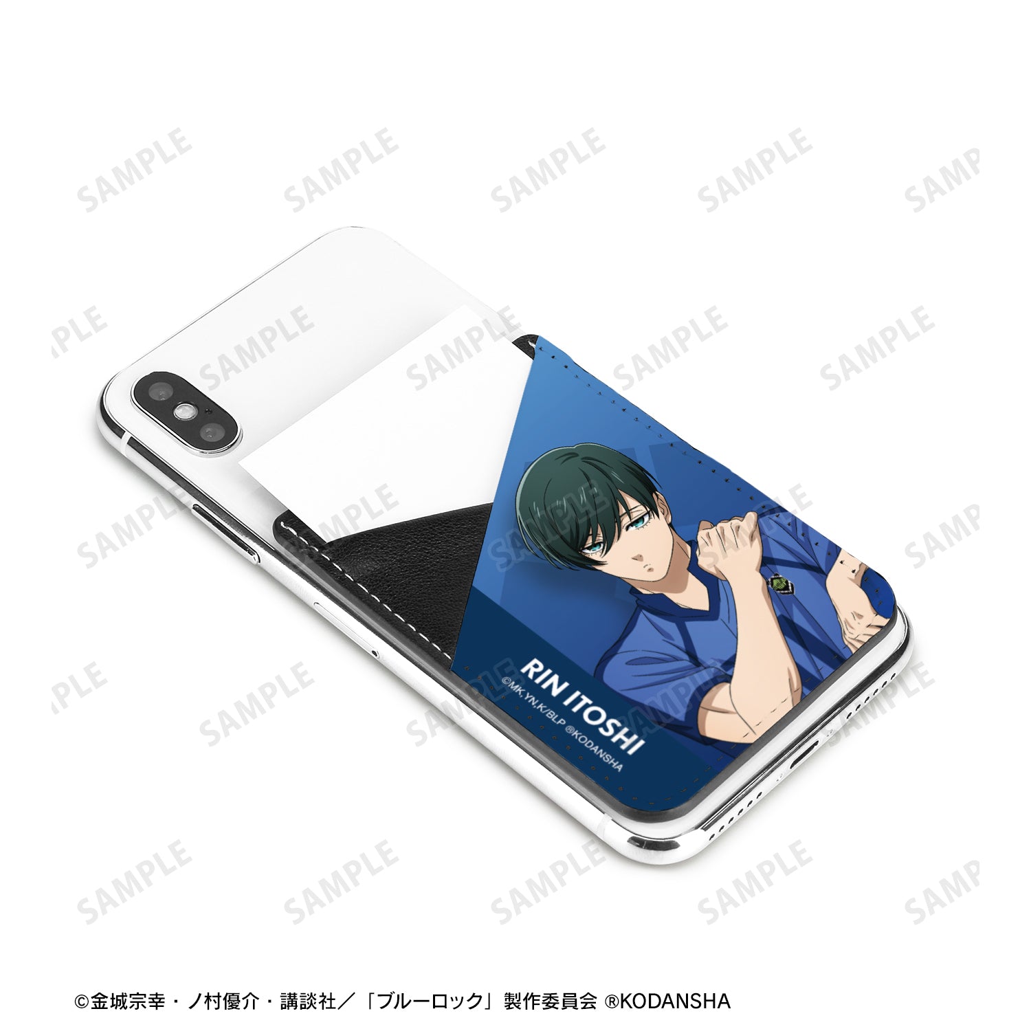 ブルーロック_描き下ろしイラスト 糸師 凛 試合前の準備中ver. スマホカードポケット