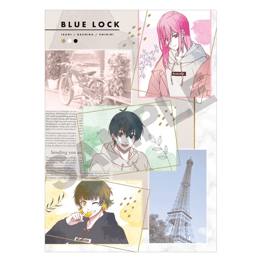 ブルーロック_シングルクリアファイル　ベージュ　ニュアンスカラー