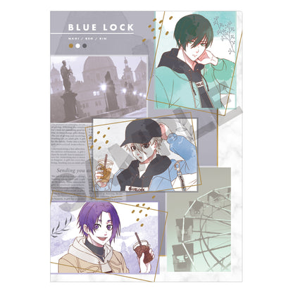 ブルーロック_シングルクリアファイル　ブラック　ニュアンスカラー