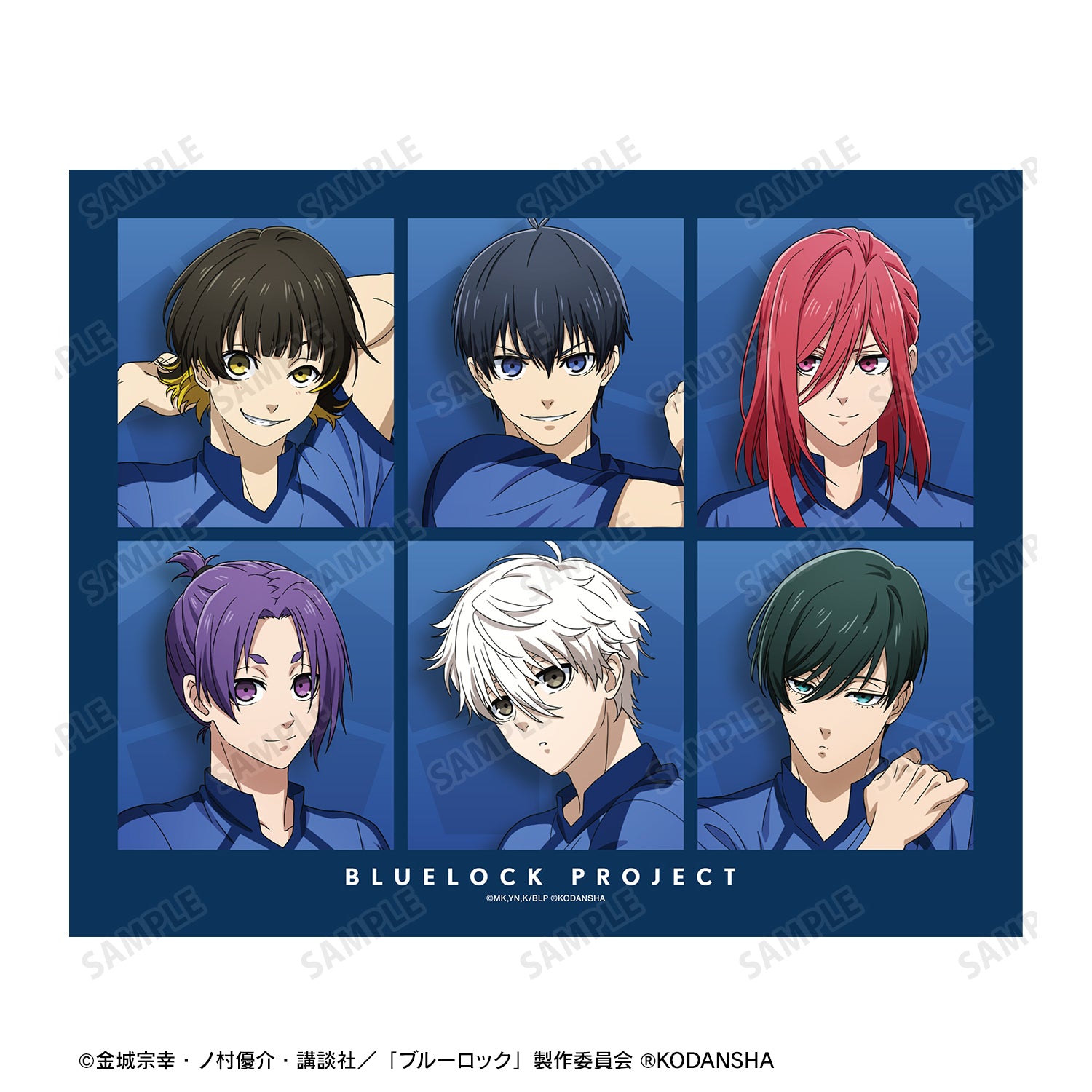 ブルーロック_描き下ろしイラスト 集合 試合前の準備中ver. キャンバスボード