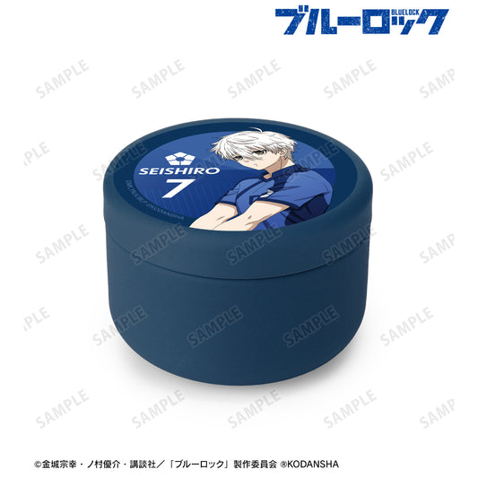 ブルーロック_描き下ろしイラスト 凪 誠士郎 試合前の準備中ver. プチ缶ケース