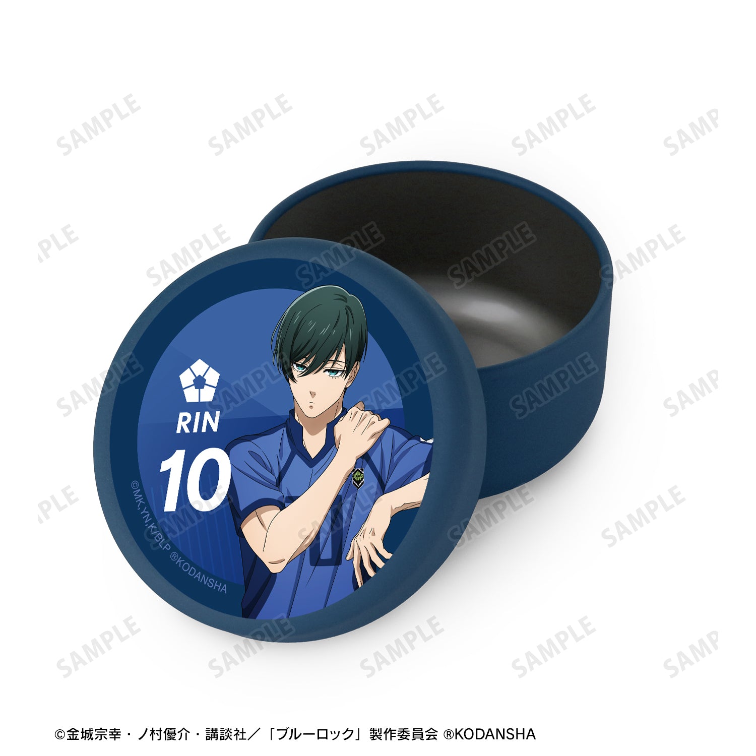 ブルーロック_描き下ろしイラスト 糸師 凛 試合前の準備中ver. プチ缶ケース