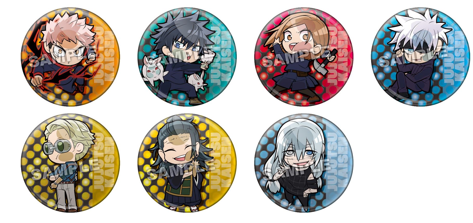 呪術廻戦_ぴた!でふぉめ 戦闘! トレーディング缶バッジ【BOX】