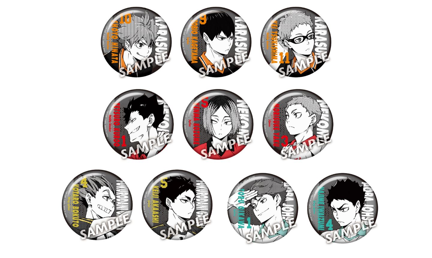 ハイキュー!!_カラパレ ポートレートトレーディング缶バッジ【BOX】