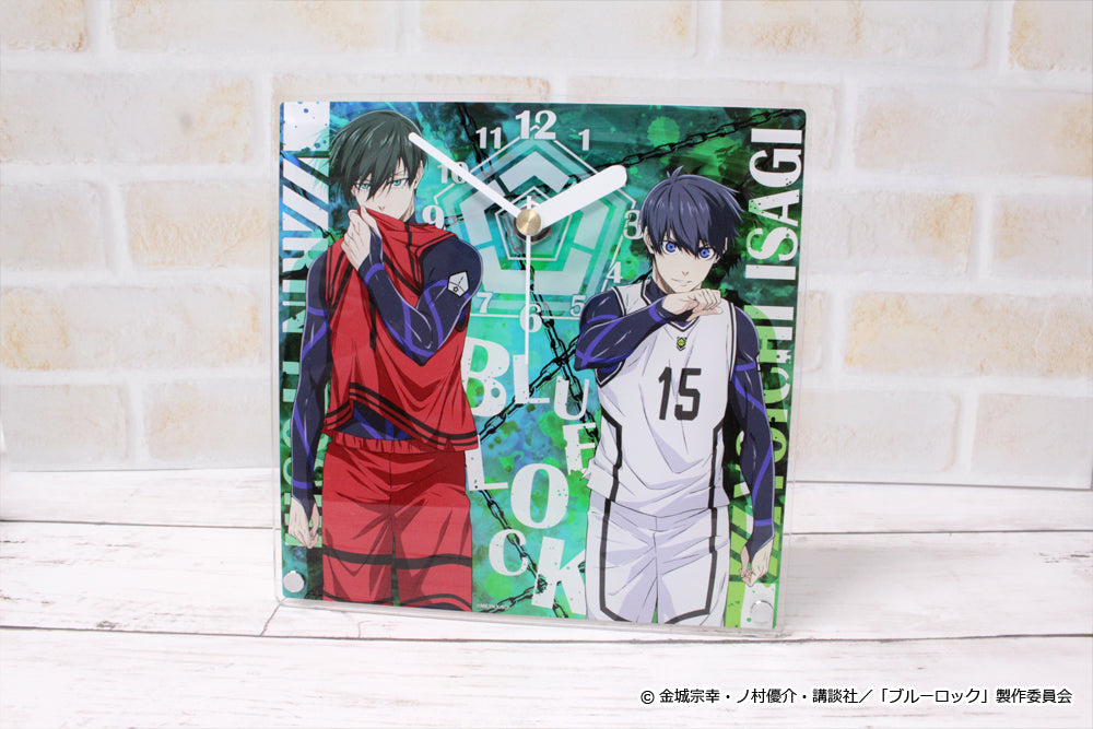 ブルーロック_アクリル置時計【潔 世一&糸師 凛】