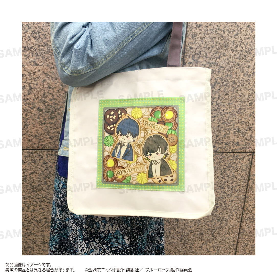 ブルーロック_パイピング正方形トートバッグ（うぃむぱてぃすりー） 潔 世一＆蜂楽 廻