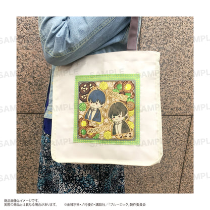 ブルーロック_パイピング正方形トートバッグ（うぃむぱてぃすりー） 潔 世一＆蜂楽 廻