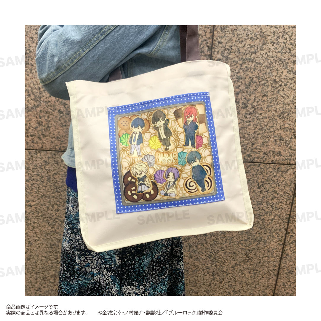 ブルーロック_パイピング正方形トートバッグ（うぃむぱてぃすりー） 集合