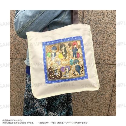 ブルーロック_パイピング正方形トートバッグ（うぃむぱてぃすりー） 集合
