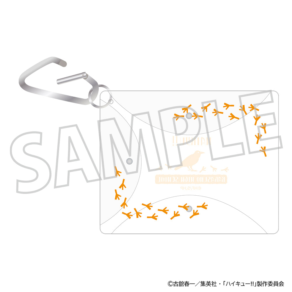 ハイキュー!!_カラビナ付きクリアポーチ／烏野高校