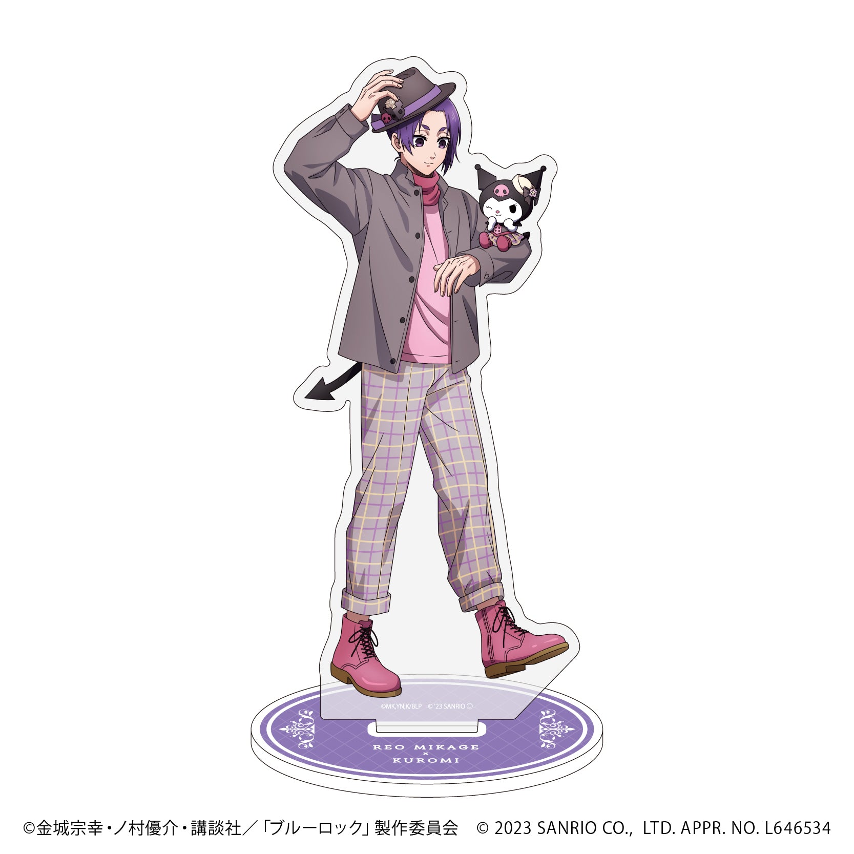 ブルーロック×サンリオキャラクターズ_キャラアクリルフィギュア26/御影玲王×クロミ(描き下ろしイラスト)