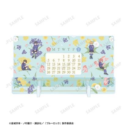 ブルーロック_潔 世一＆蜂楽 廻＆國神 錬介＆千切 豹馬 Botania 卓上アクリル万年カレンダー