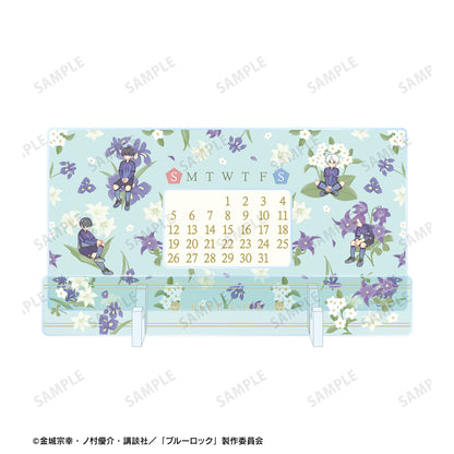 ブルーロック_潔 世一＆凪 誠士郎＆御影 玲王＆糸師 凛 Botania 卓上アクリル万年カレンダー