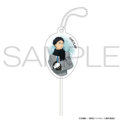 ハイキュー!!_スティックアクリルキャンディ 雪あそびver. 赤葦京治