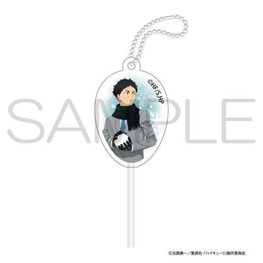 ハイキュー!!_スティックアクリルキャンディ 雪あそびver. 赤葦京治