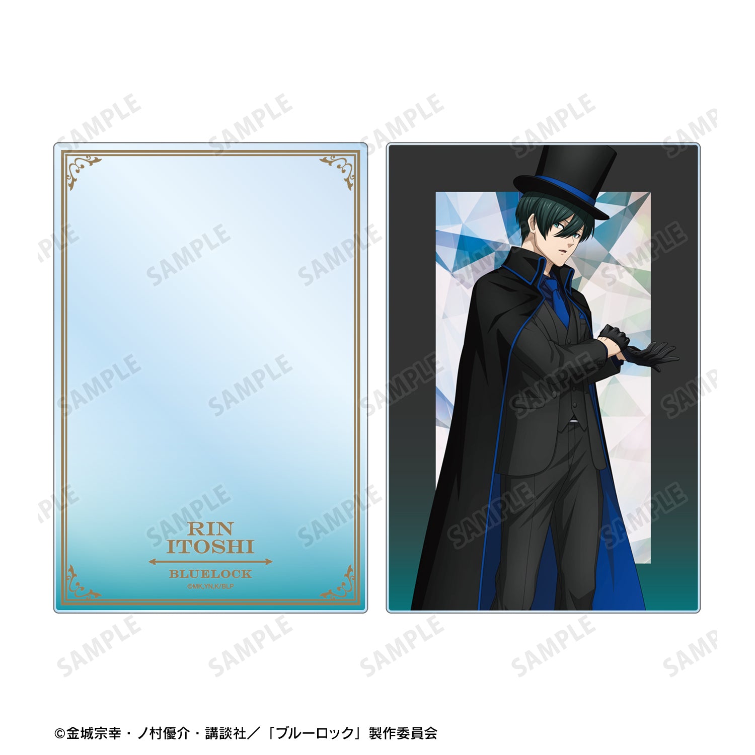 ブルーロック_描き下ろし 糸師 凛 怪盗団ver. アクリルブロック