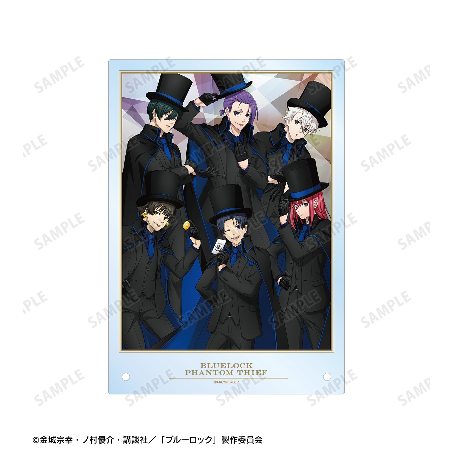 ブルーロック_描き下ろし 集合 怪盗団ver. A5アクリルパネル