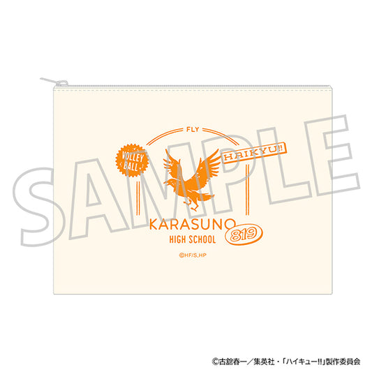 ハイキュー!!_フラットポーチ／烏野高校