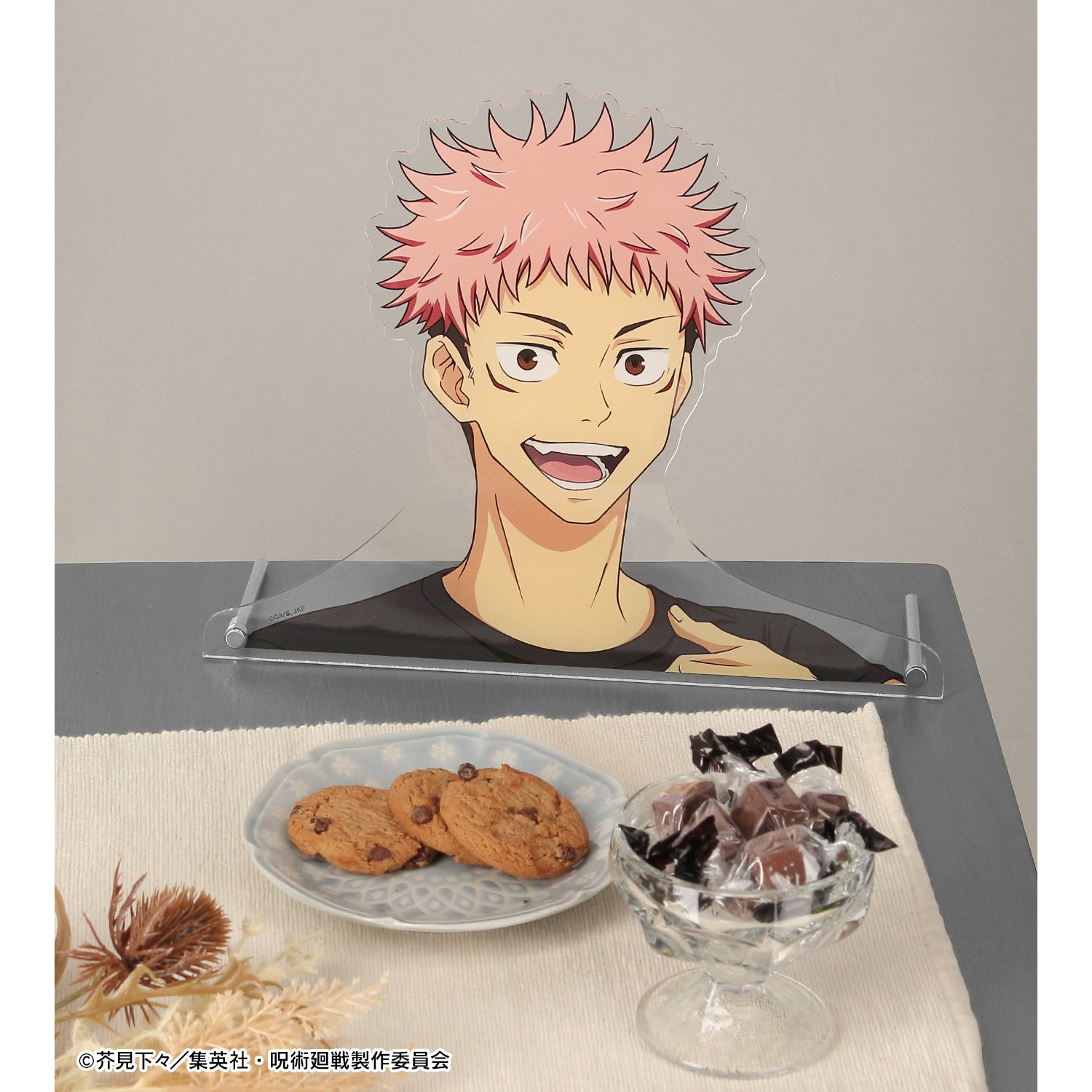 呪術廻戦_東武動物公園コラボ 描き下ろしイラスト 虎杖悠仁 飼育係ver. 特大ダイカットアクリルパネル