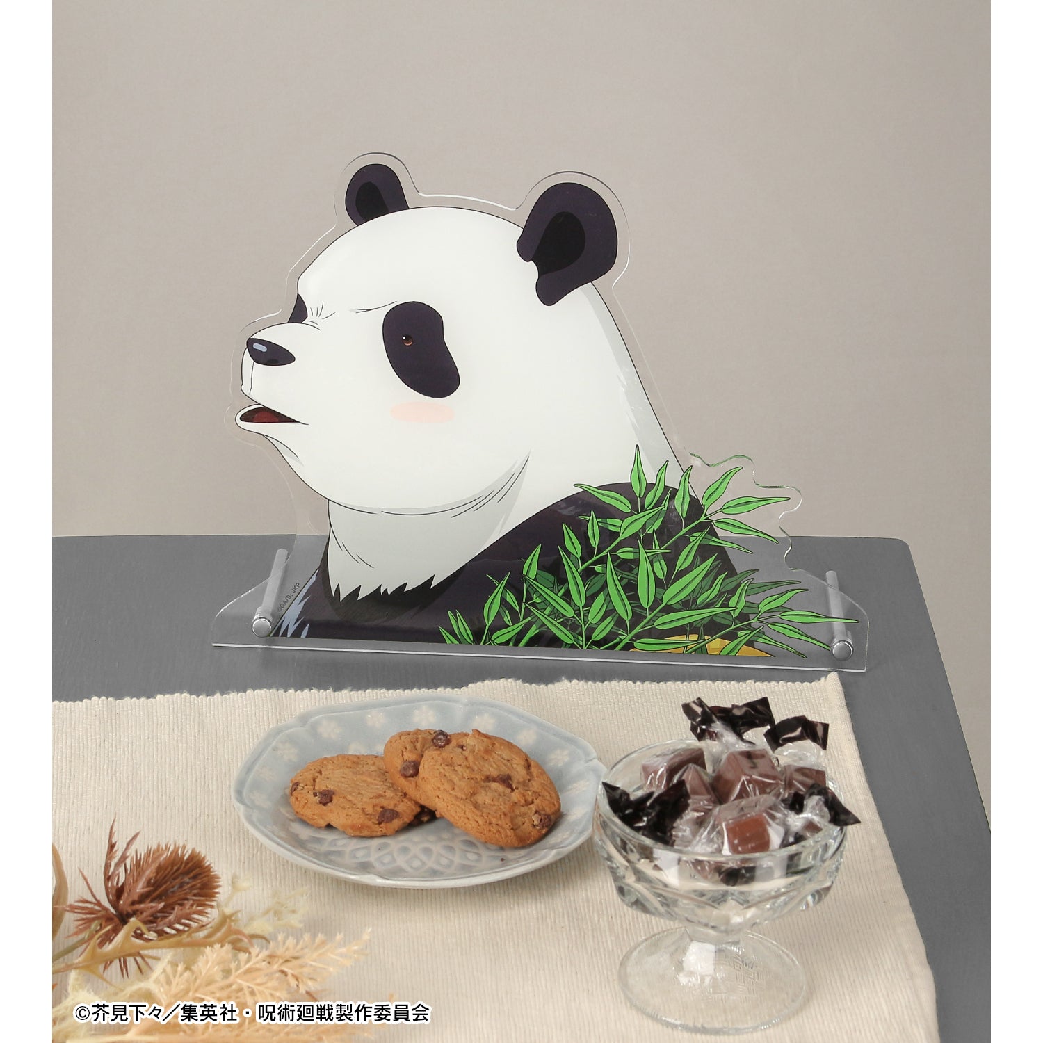呪術廻戦_東武動物公園コラボ 描き下ろしイラスト パンダ 飼育係ver. 特大ダイカットアクリルパネル