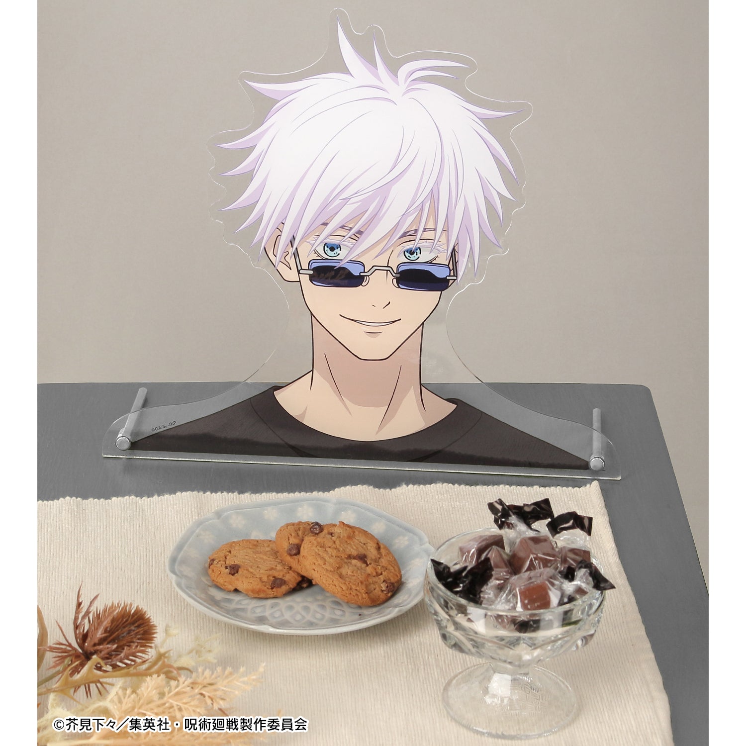 呪術廻戦_東武動物公園コラボ 描き下ろしイラスト 五条 悟 飼育係ver. 特大ダイカットアクリルパネル