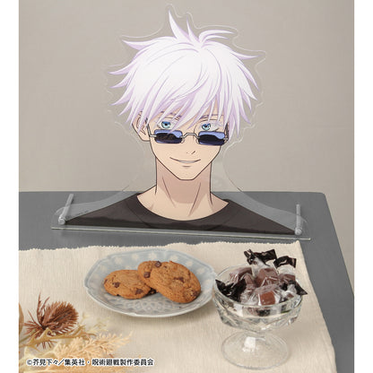 呪術廻戦_東武動物公園コラボ 描き下ろしイラスト 五条 悟 飼育係ver. 特大ダイカットアクリルパネル