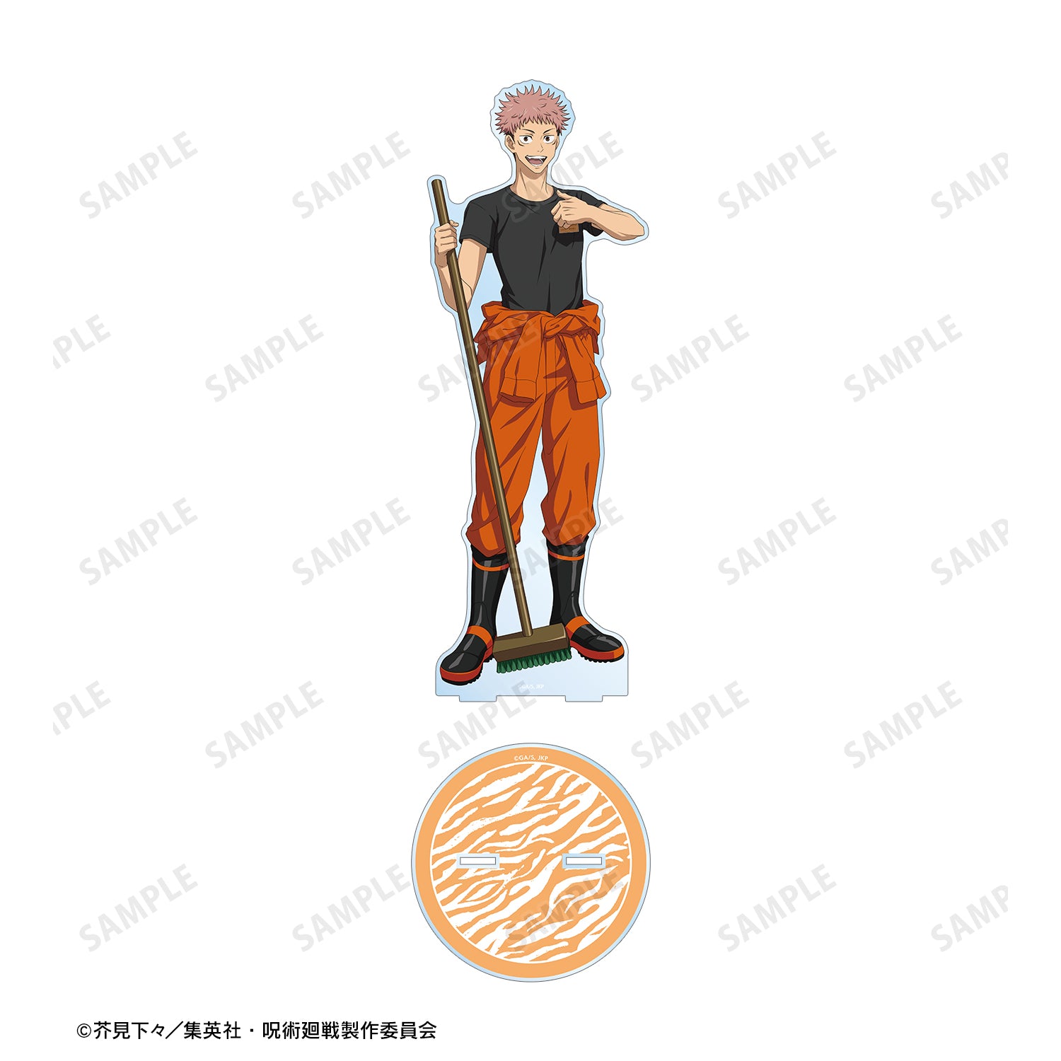 呪術廻戦_東武動物公園コラボ 描き下ろしイラスト 虎杖悠仁 飼育係ver. 特大アクリルスタンド