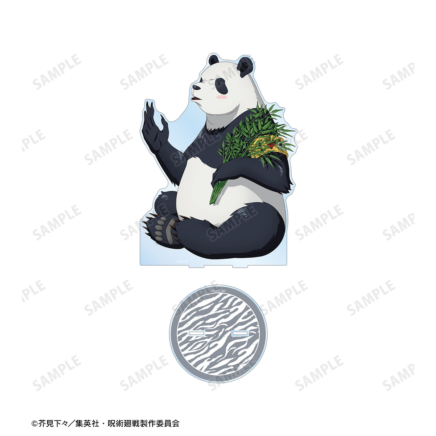呪術廻戦_東武動物公園コラボ 描き下ろしイラスト パンダ 飼育係ver. 特大アクリルスタンド