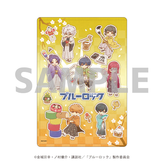 ブルーロック_キャラクリアケース11/お正月ver. 集合デザイン(レトロアートイラスト)