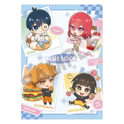 ブルーロック_シングルクリアファイル ブルー きゃらペコパーカー