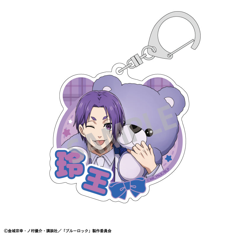 ブルーロック_アクリルキーホルダー_御影 玲王_テディベア