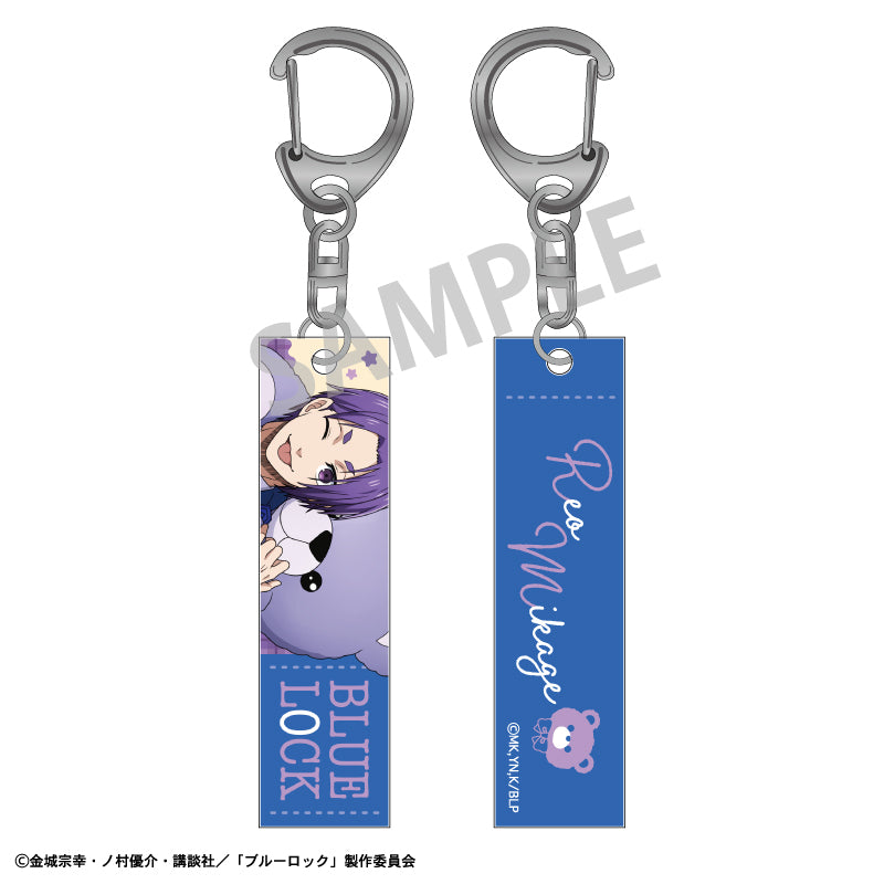 ブルーロック_アクリルスティックキーホルダー_御影 玲王_テディベア